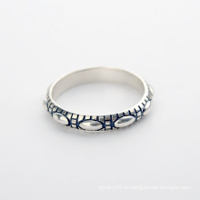 Venta al por mayor simple de la venta directa de la fábrica de la venta 925 anillo de la joyería de la plata esterlina